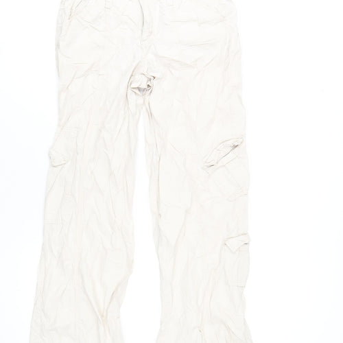 BDG Womens Beige Cotton Trousers Size S L31 in Regular Zip