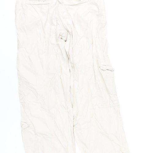 BDG Womens Beige Cotton Trousers Size S L31 in Regular Zip