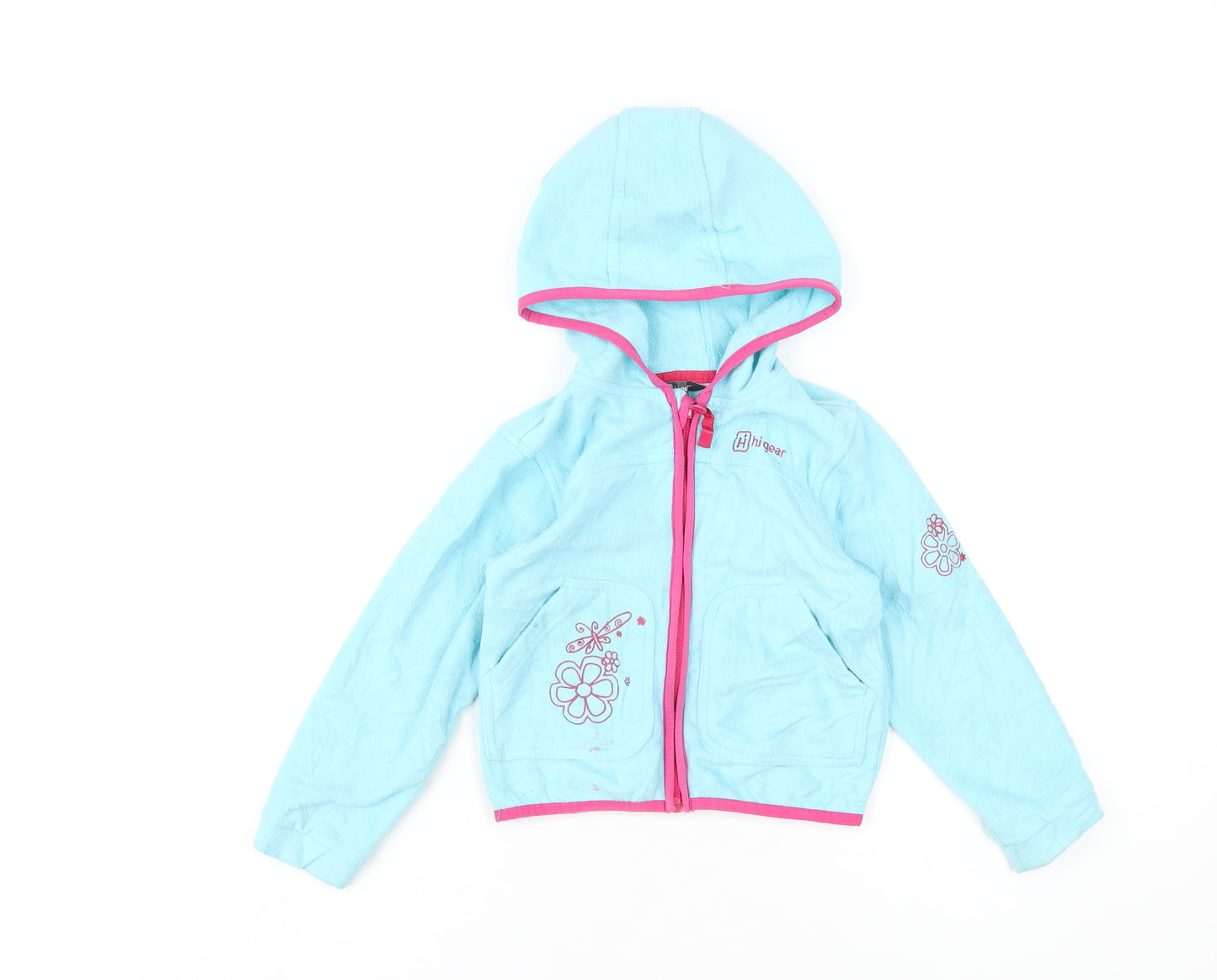 Hi Gear Girls Blue Jacket Size 3-4 Years Zip