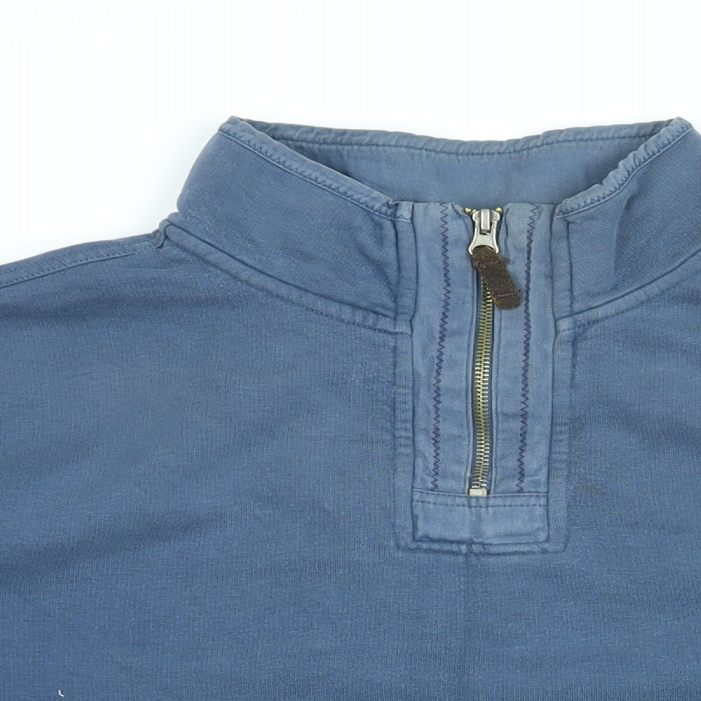 White Stuff Mens Blue Cotton Pullover Sweatshirt Size M