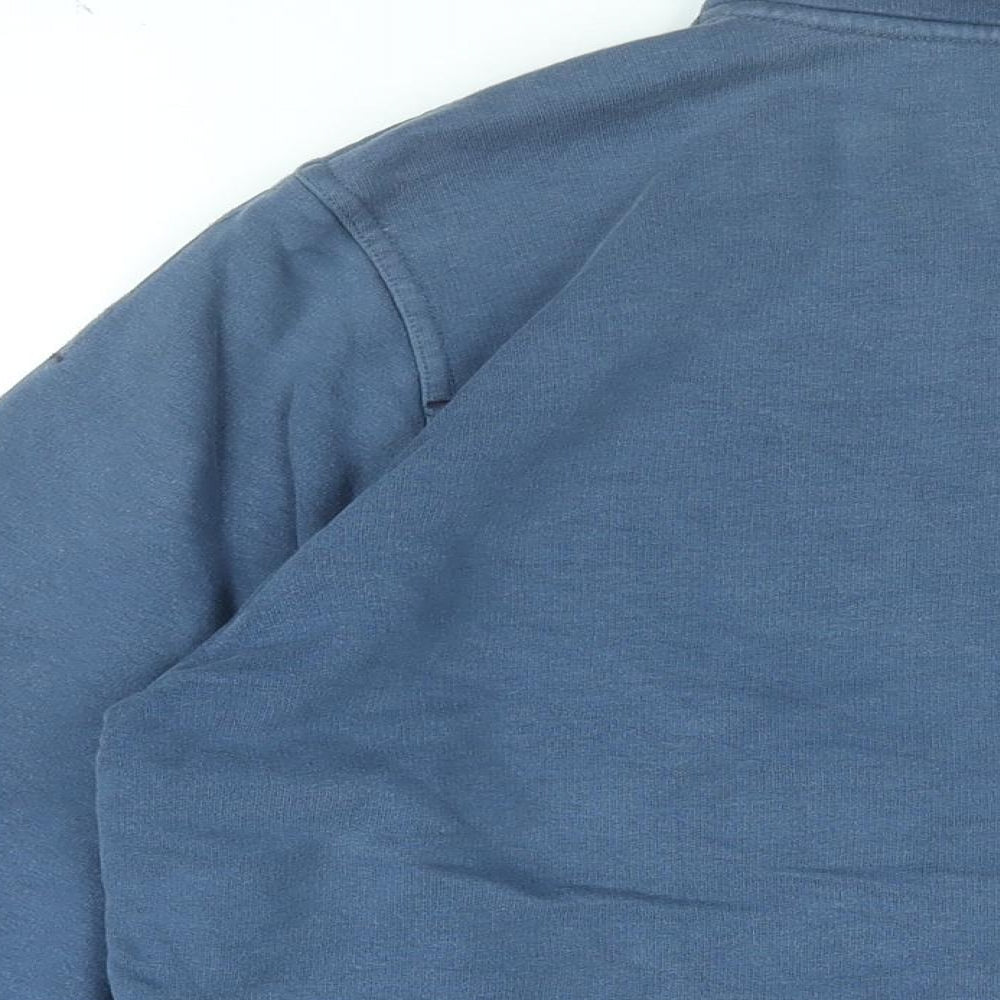 White Stuff Mens Blue Cotton Pullover Sweatshirt Size M