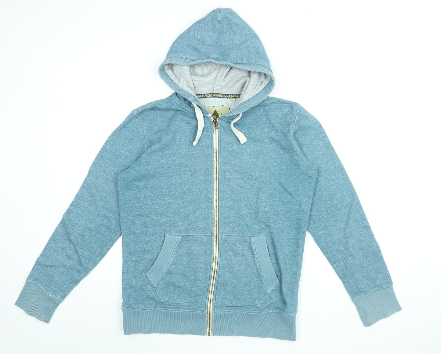 Debenhams Mens Blue Cotton Full Zip Hoodie Size S