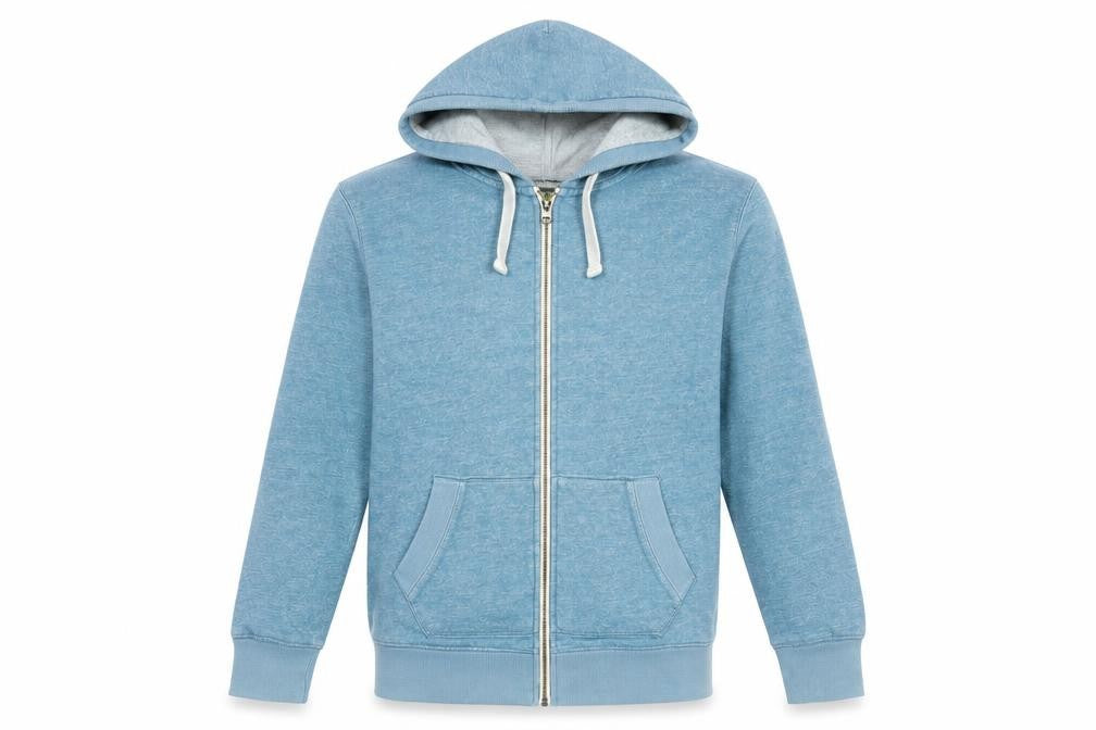 Debenhams Mens Blue Cotton Full Zip Hoodie Size S
