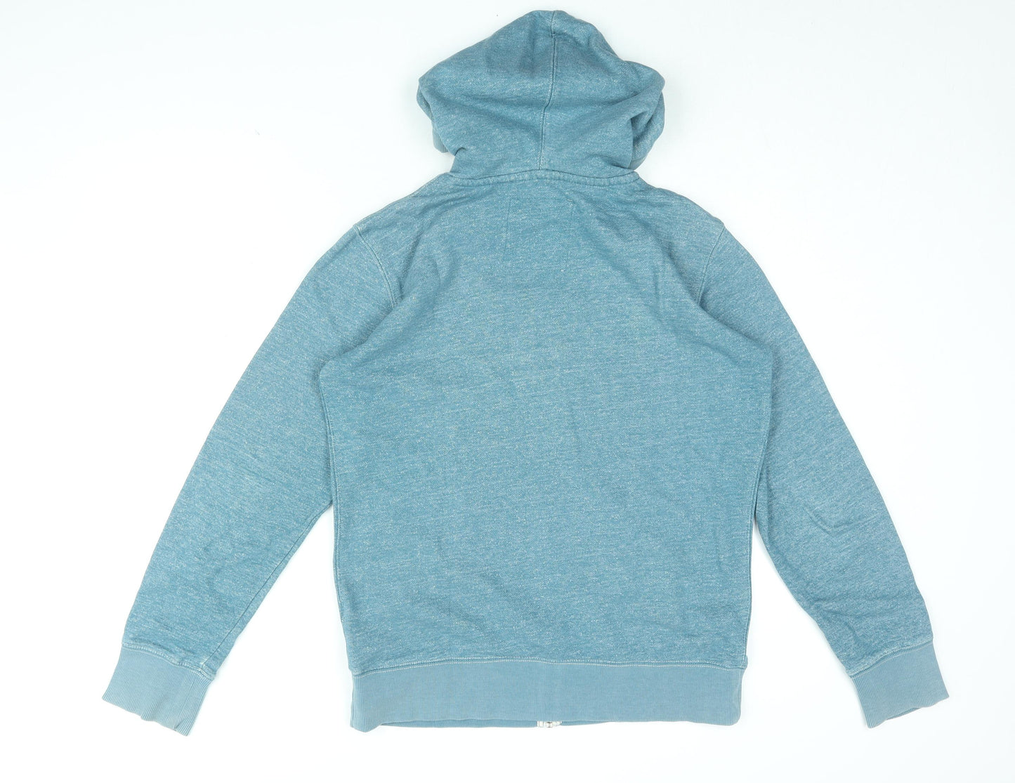 Debenhams Mens Blue Cotton Full Zip Hoodie Size S