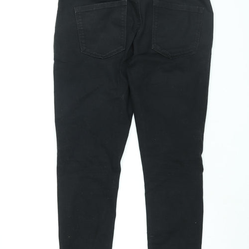 NEXT Womens Black Cotton Skinny Jeans Size 32 in L32.5 in Regular Zip