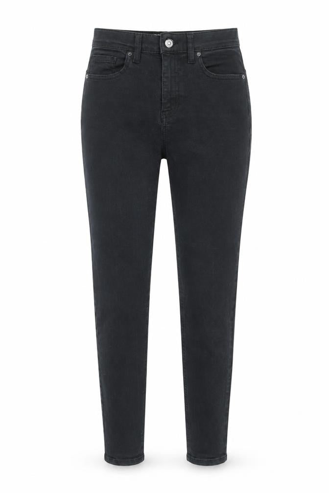 Topshop Womens Black Cotton Skinny Jeans Size 26 in L32 in Regular Zip