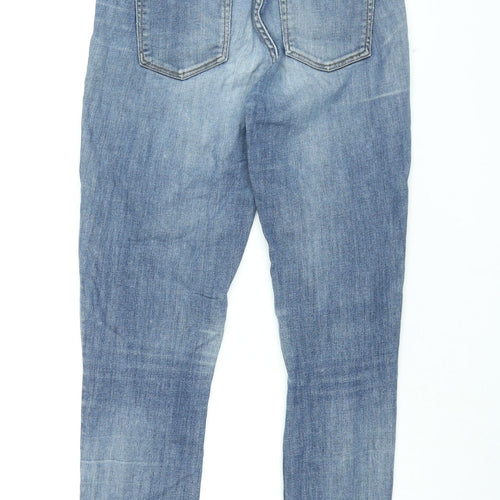Monki Womens Blue Cotton Skinny Jeans Size 29 in L30.5 in Regular Zip