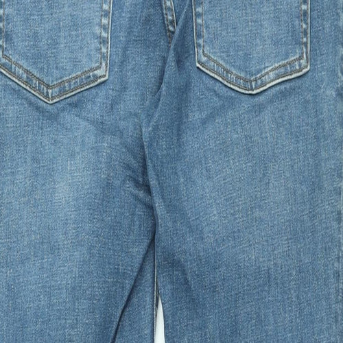 Topman Mens Blue Cotton Skinny Jeans Size 30 in L32 in Regular Zip