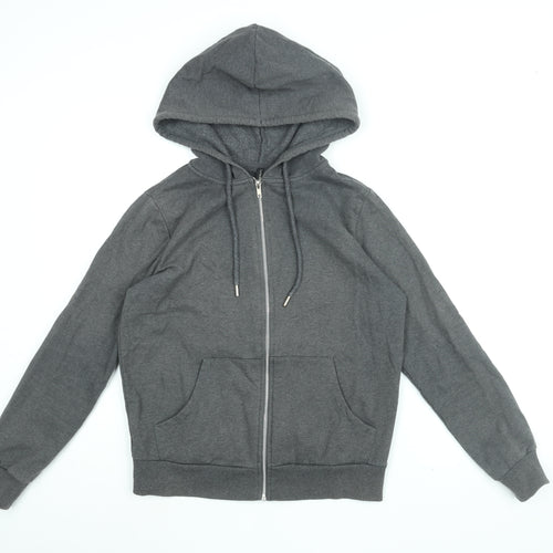 DeFacto Womens Grey Cotton Full Zip Hoodie Size XS Zip
