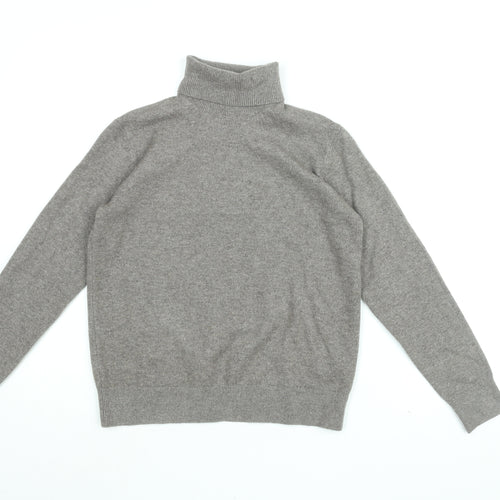 Marks and Spencer Womens Brown Roll Neck Polyester Pullover Jumper Size XS