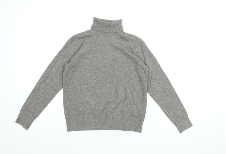 Marks and Spencer Womens Brown Roll Neck Polyester Pullover Jumper Size XS