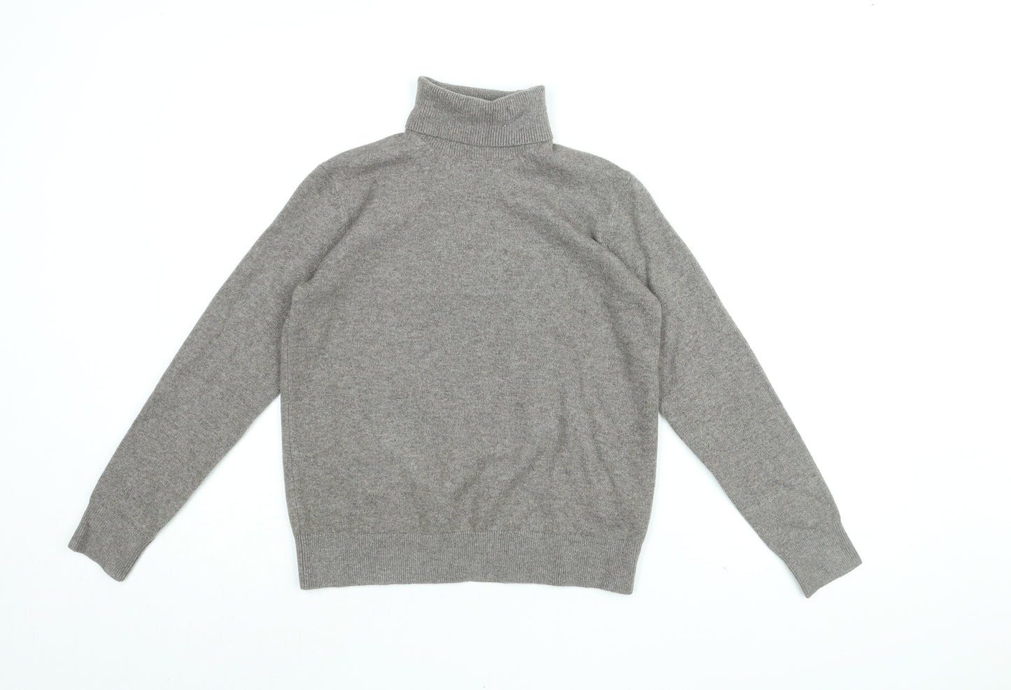 Marks and Spencer Womens Brown Roll Neck Polyester Pullover Jumper Size XS