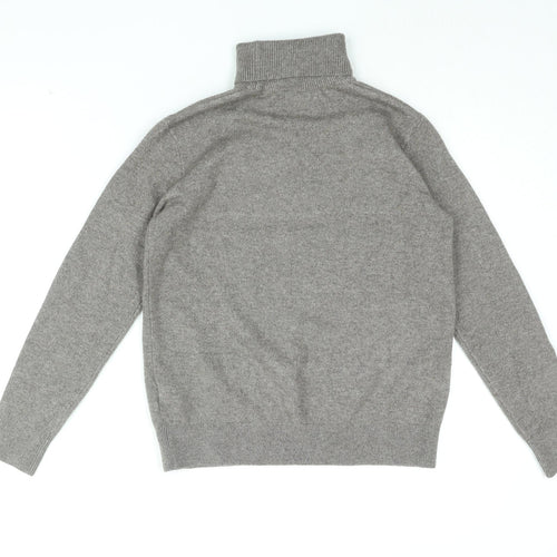 Marks and Spencer Womens Brown Roll Neck Polyester Pullover Jumper Size XS