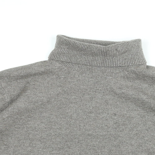 Marks and Spencer Womens Brown Roll Neck Polyester Pullover Jumper Size XS