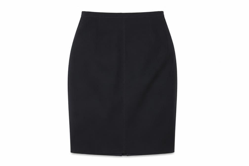 Bonmarché Womens Blue Polyester Straight & Pencil Skirt Size 12 Zip