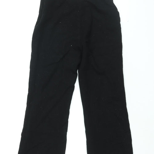 Precis Womens Black Wool Trousers Size 10 L26 in Regular Zip