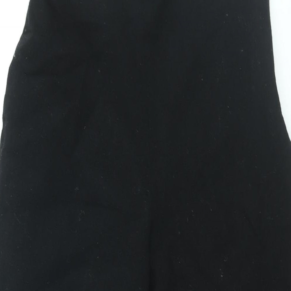Precis Womens Black Wool Trousers Size 10 L26 in Regular Zip
