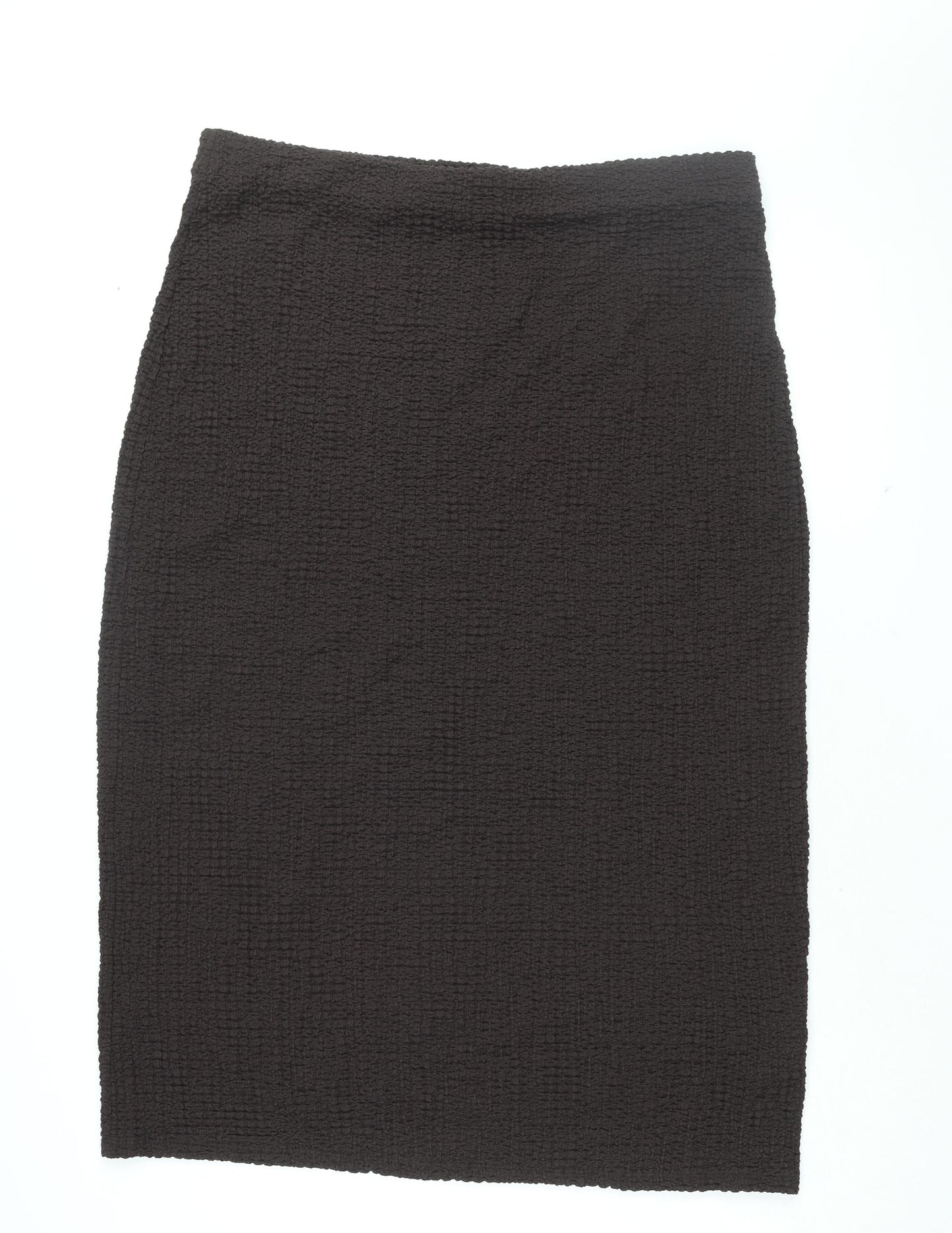 Marks and Spencer Womens Brown Polyester Straight & Pencil Skirt Size 22