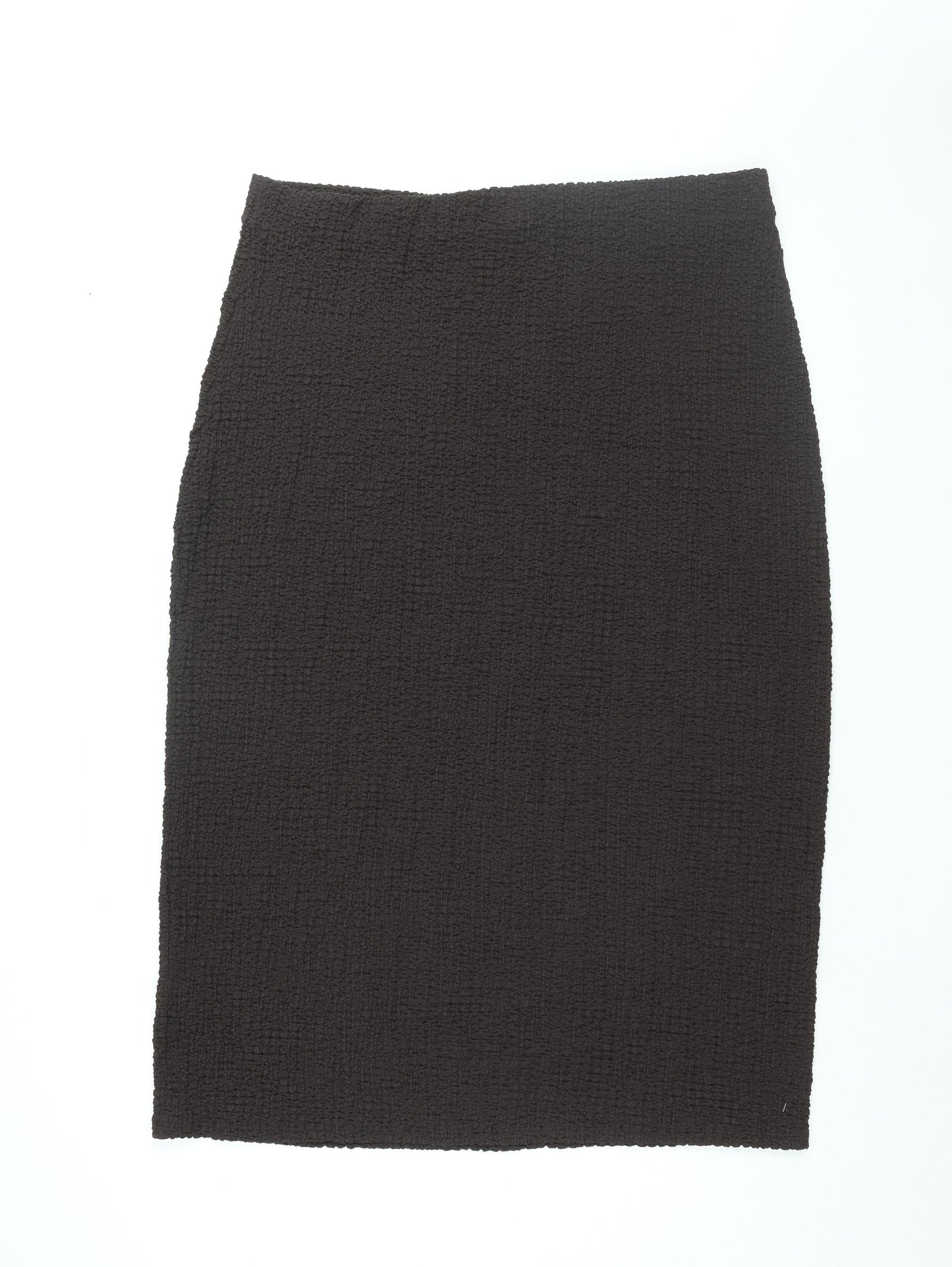 Marks and Spencer Womens Brown Polyester Straight & Pencil Skirt Size 22