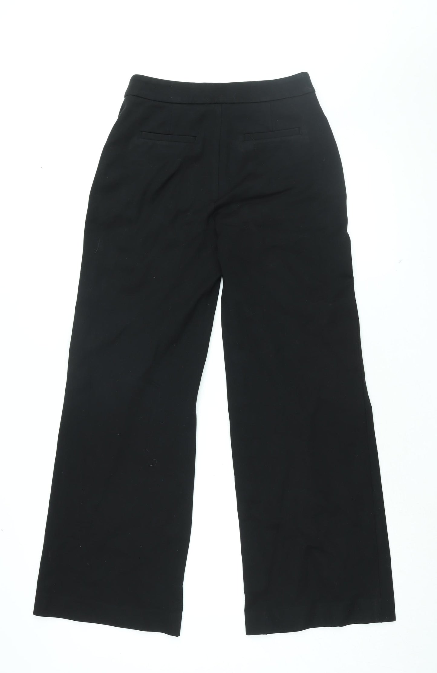 Boden Womens Black Viscose Trousers Size 10 L30 in Regular Zip