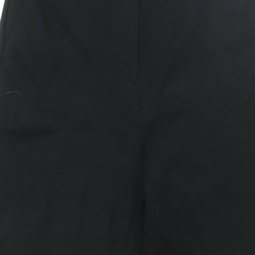 Boden Womens Black Viscose Trousers Size 10 L30 in Regular Zip