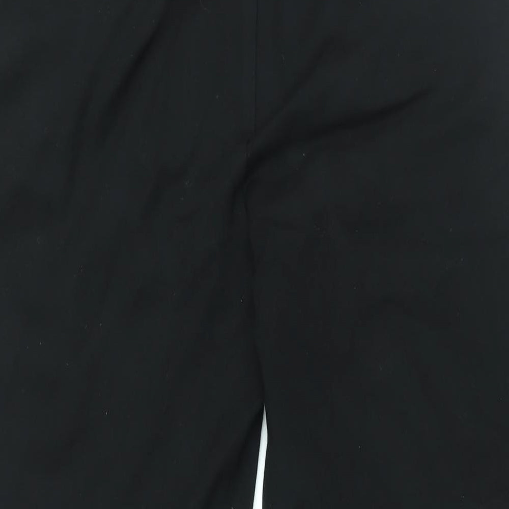 Boden Womens Black Viscose Trousers Size 10 L30 in Regular Zip
