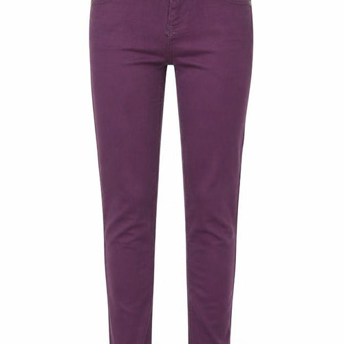 Miss Selfridge Womens Purple Cotton Skinny Jeans Size 8 L31 in Regular Zip