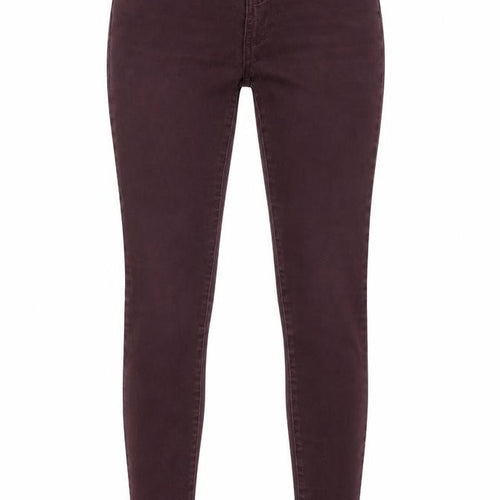 Supersoftskinny Womens Purple Cotton Skinny Jeans Size 8 L28.5 in Regular Zip