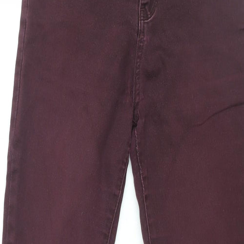 Supersoftskinny Womens Purple Cotton Skinny Jeans Size 8 L28.5 in Regular Zip