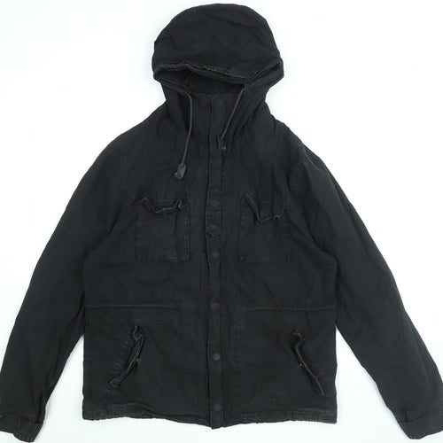 NEXT Mens Black Jacket Coat Size L Zip