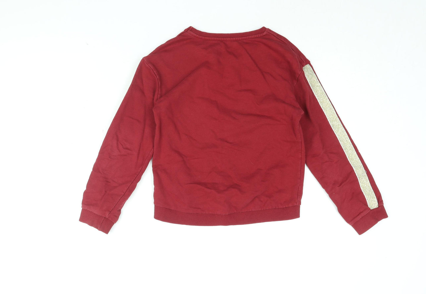 Harry Potter Girls Red Cotton Pullover Sweatshirt Size 10 Years Pullover - Hogwarts First Year