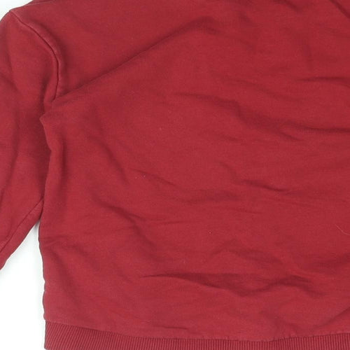 Harry Potter Girls Red Cotton Pullover Sweatshirt Size 10 Years Pullover - Hogwarts First Year