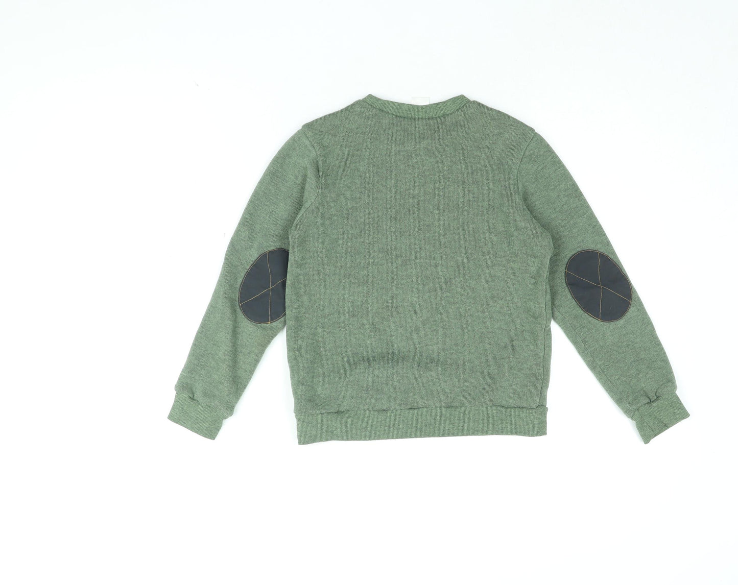 Quechua Boys Green Round Neck Polyester Pullover Jumper Size 10 Years Pullover