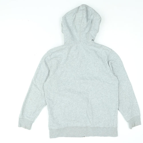 Gap Boys Grey Cotton Full Zip Hoodie Size 10-11 Years Zip