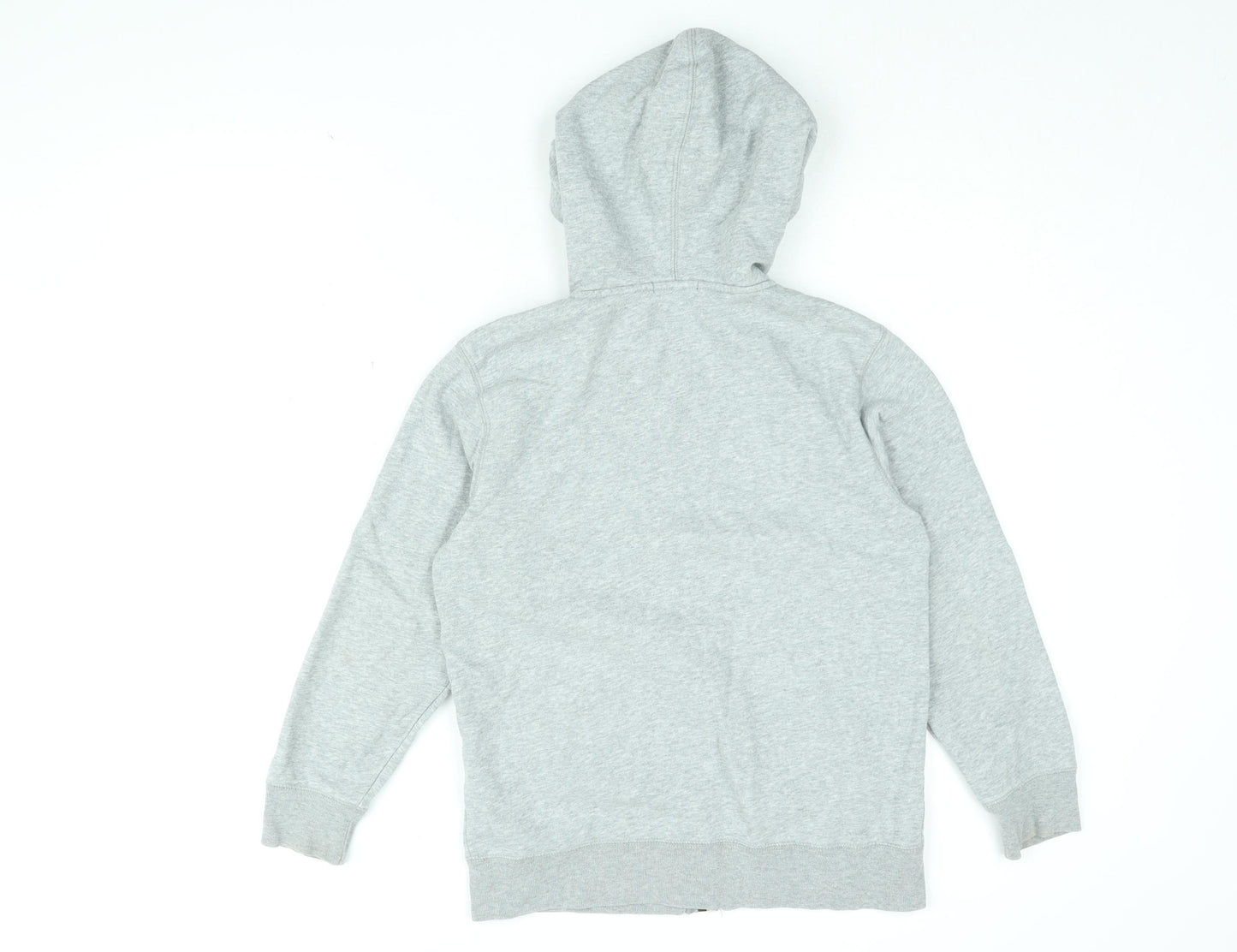 Gap Boys Grey Cotton Full Zip Hoodie Size 10-11 Years Zip