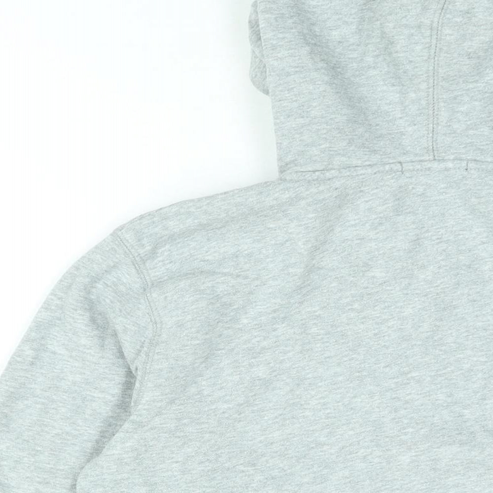 Gap Boys Grey Cotton Full Zip Hoodie Size 10-11 Years Zip