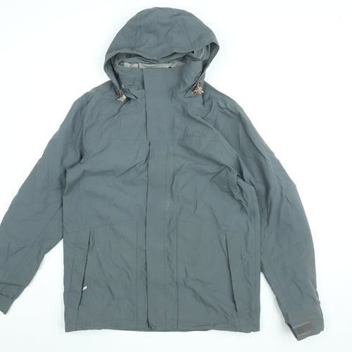 Kathmandu Mens Grey Rain Coat Coat Size M Zip