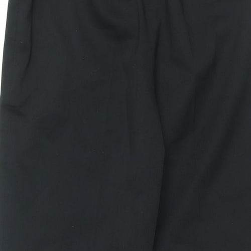Disley Womens Black Polyester Trousers Size 8 L31 in Regular Zip