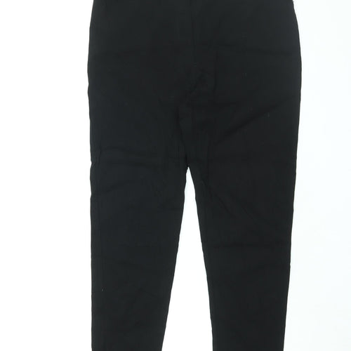 Dorothy Perkins Womens Black Viscose Trousers Size 14 L28 in Regular