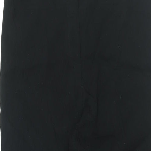 Dorothy Perkins Womens Black Viscose Trousers Size 14 L28 in Regular