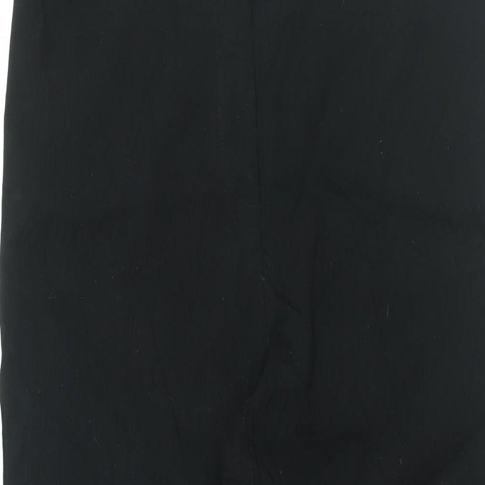 Dorothy Perkins Womens Black Viscose Trousers Size 14 L28 in Regular