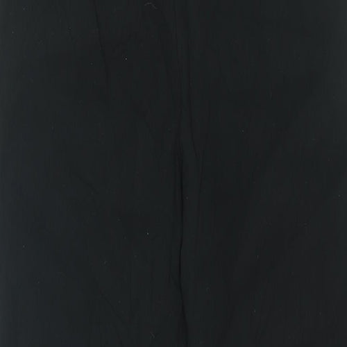 Dorothy Perkins Womens Black Viscose Trousers Size 14 L28 in Regular