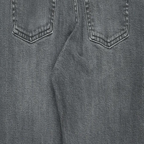 Gap Womens Black Cotton Mom Jeans Size 30 in L26.5 in Regular Zip