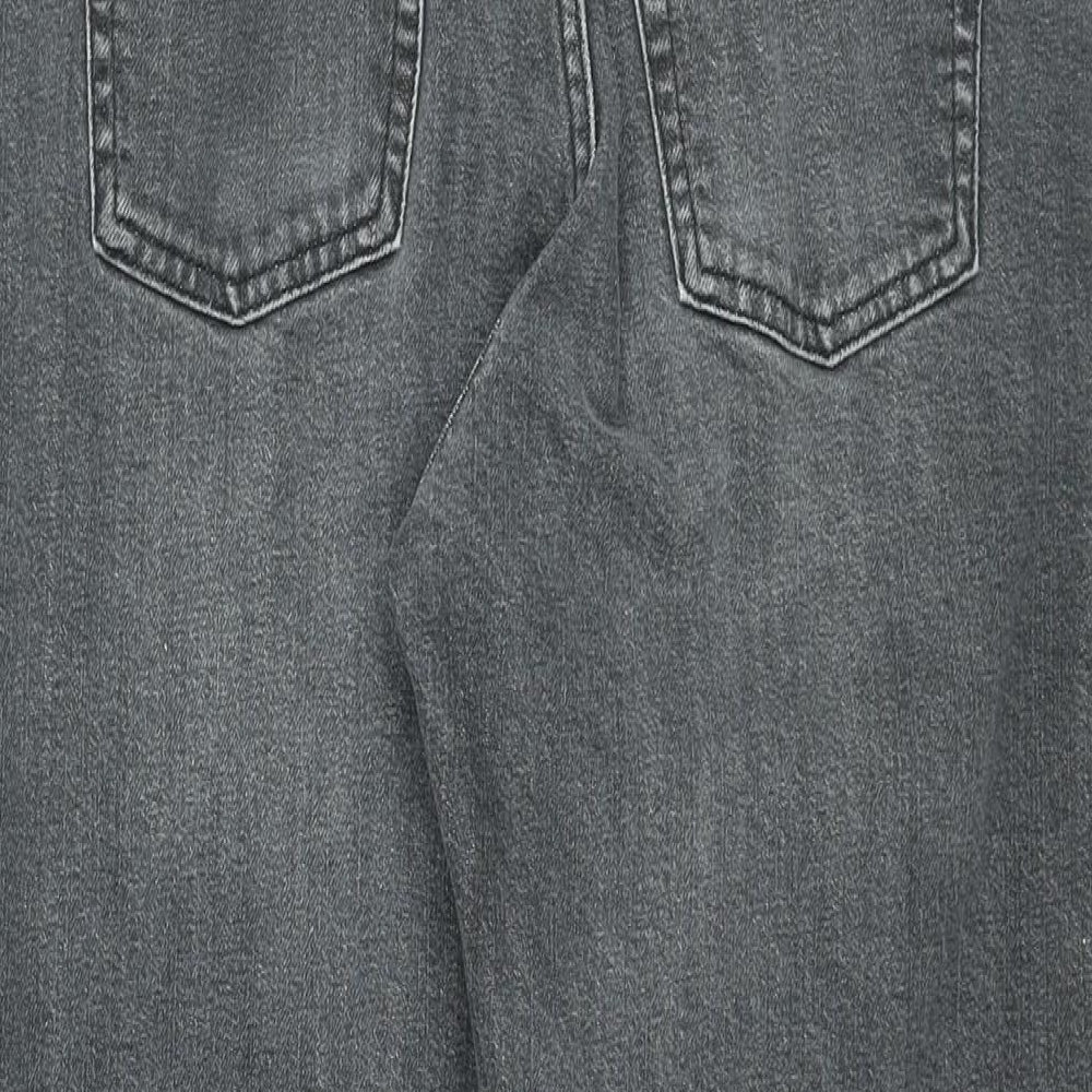 Gap Womens Black Cotton Mom Jeans Size 30 in L26.5 in Regular Zip
