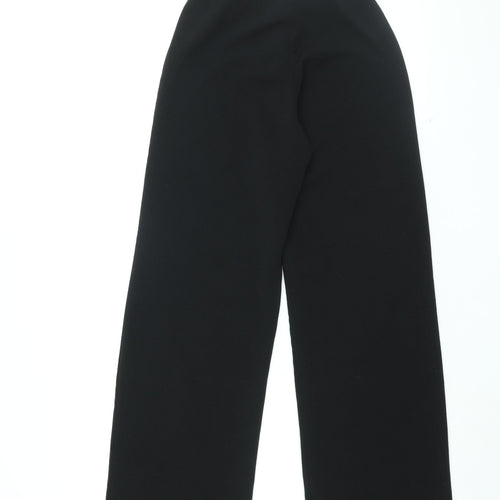 I SAW IT FIRST Womens Black Polyester Trousers Size 8 L31.5 in Regular