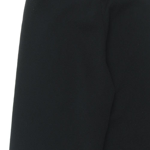 I SAW IT FIRST Womens Black Polyester Trousers Size 8 L31.5 in Regular