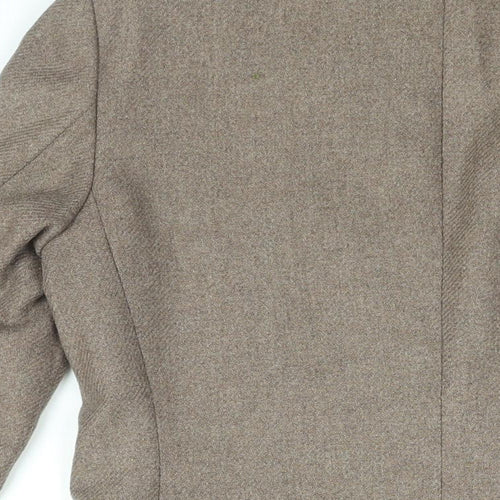 BHS Mens Brown Polyester Jacket Suit Jacket Size 38 Regular