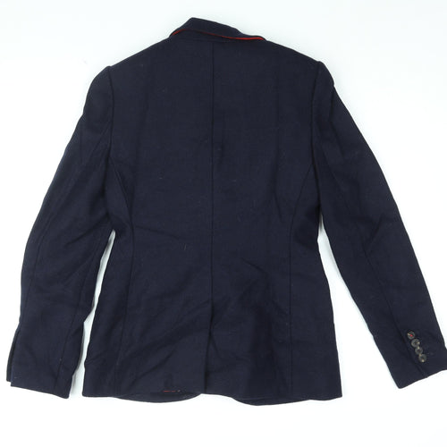 Boden Womens Blue Jacket Blazer Size 8 Button