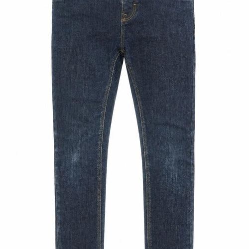 NEXT Boys Blue Cotton Skinny Jeans Size 10 Years L25 in Regular Zip