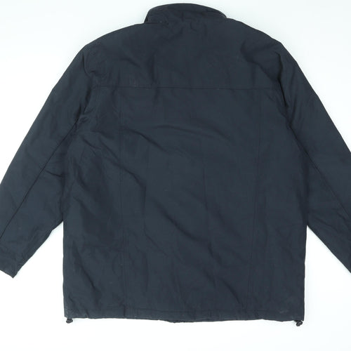 Cotton Traders Mens Black Jacket Coat Size XL Zip